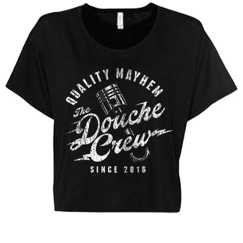 The Douche Crew Ladies Flowy Cropped Tee